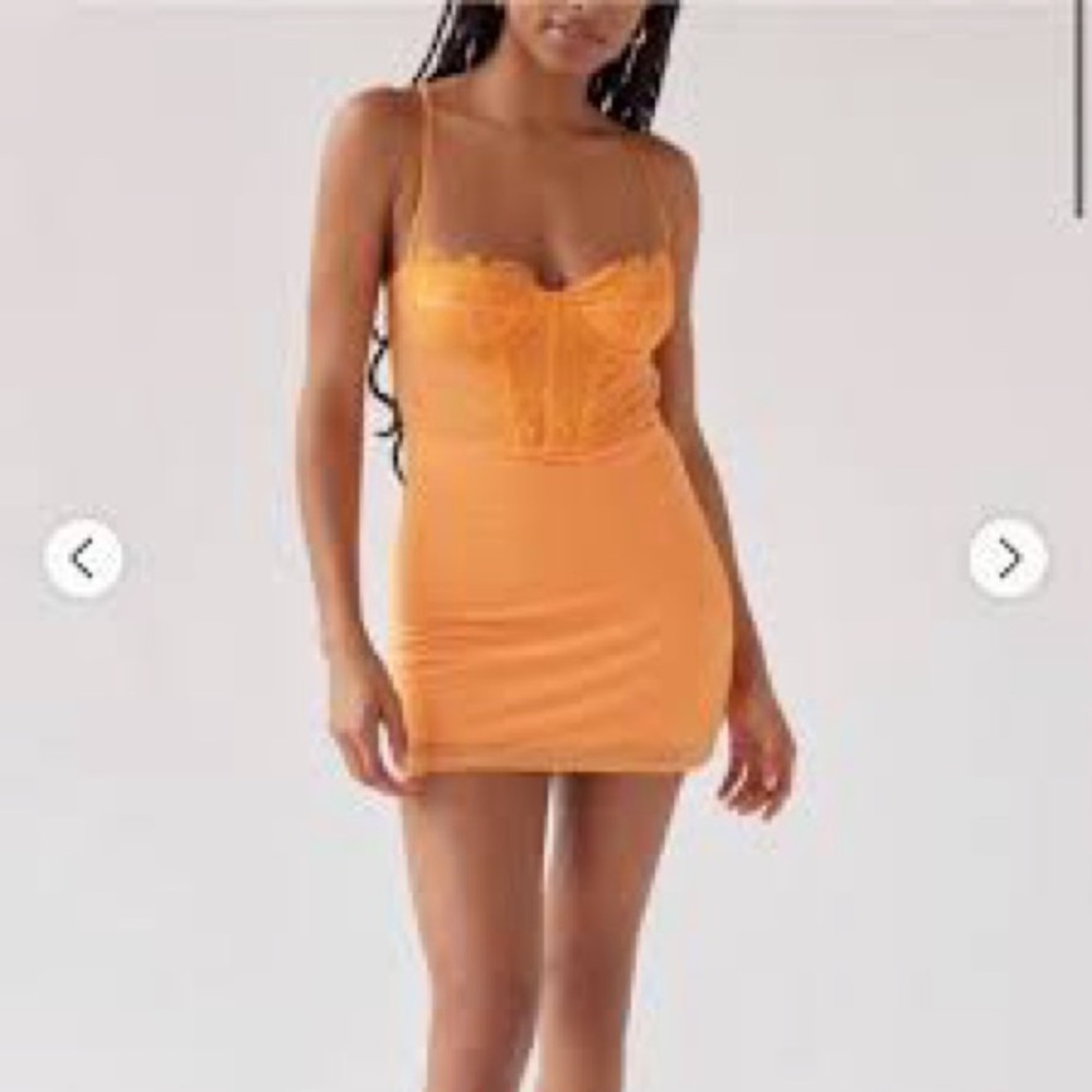 NWT Urban Outfitters Vibrant Orange Mini Dress